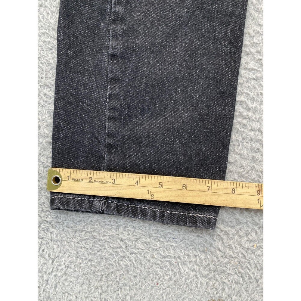 Ksubi Jeans Womens 24 Black Charcoal High Rise Wide Leg 100% Cotton Denim Turkey - Picture 6 of 16